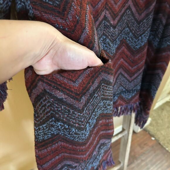 HEI HEI Mesilla Jacquard fringed hooded coat size XS/S Boho EUC Anthropologie - Picture 9 of 15